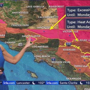 Excessive heat warnings remain in effect through Monday