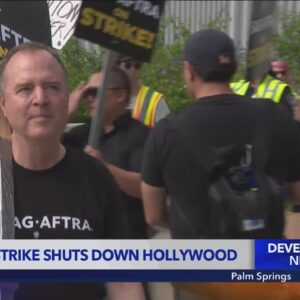 Historic strike shuts down Hollywood