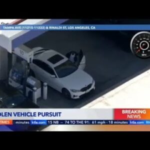 Wild L.A.-area pursuit ends after suspect steals multiple cars (highlights)