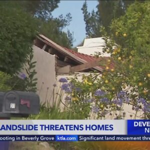 Massive landslide threatens homes in Rolling Hills