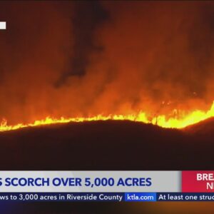 Massive wildfire grows to 4,500 acres in Riverside County
