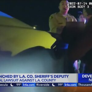 Woman punched by sheriff's deputy filing federal lawsuit against L.A. County
