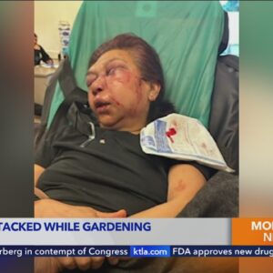 Elderly woman brutally attacked while gardening at her home in East Los Angeles