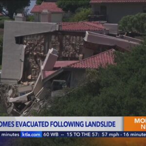 Evacuated homes continue sinking after massive landslide in Rolling Hills Estates