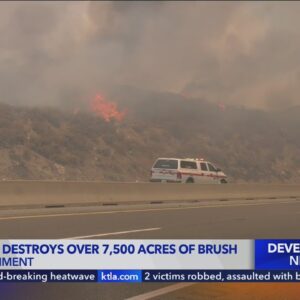 'Rabbit Fire' 25% contained after charring 7,500 acres