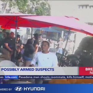 2 possibly armed suspects at large in Little Tokyo shopping district of L.A.