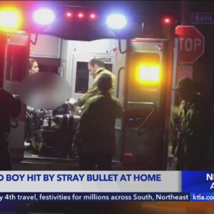 Teenage boy hit by stray bullet in Long Beach