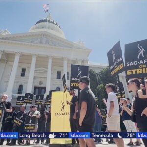 Hollywood actors' strike goes to state capital, Newsom offers to broker negotiations