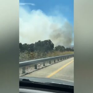 Video of brush fire in Buellton
