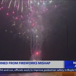 Woman burned from fireworks mishap in Dana Point
