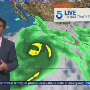 Why do major Pacific storms usually weaken as they reach Southern California?
