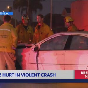 3 dead, 2 in critical condition after violent car crash in South L.A. 