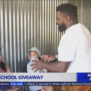 30 kids receive the ultimate back to school package
