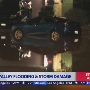 Antelope Valley residents battle flood, damage from Hilary