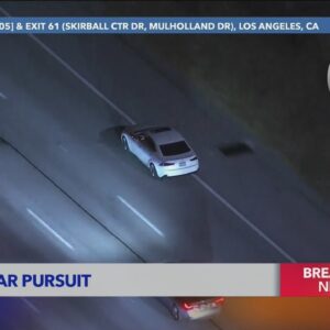 Authorities pursue erratic, high-speed stolen vehicle in L.A. County