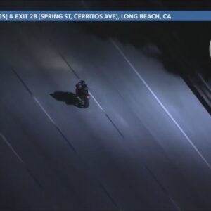 Authorities pursue motorcyclist in Los Angeles County
