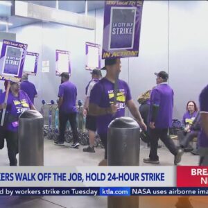 City workers strike at LAX