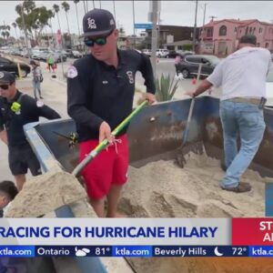 Long Beach residents prepare, fill sandbags as Hurricane Hilary approaches Southern California