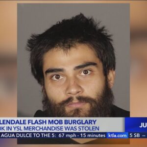 First arrest made in 'flash mob'-style burglary at luxury Glendale clothing store