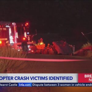 Fire helicopter crash victims identified as investigation continues