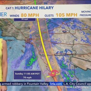 Hurricane Hilary Forecast - Sunday 6 a.m.