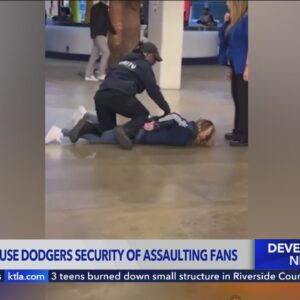 Lawsuits accuse Dodgers security guards of assaulting fans