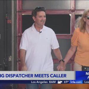 Life-saving dispatcher meets caller