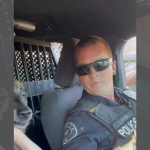 Local police department sends-off retiring K9 cop in style