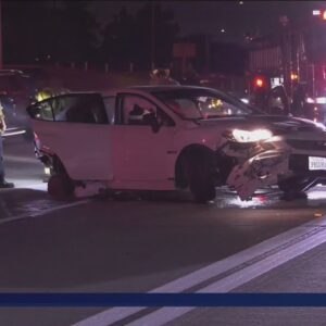 Driver runs from car after losing control, gets struck by multiple vehicles and killed