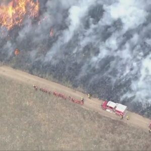 Massive brush fire breaks out in Perris