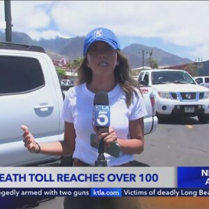 Maui death toll reaches 100; residents survey the destruction