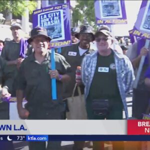 More than 10k L.A. city workers go on strike