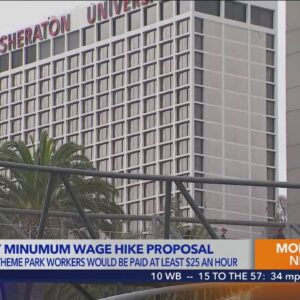 Los Angeles County supervisors propose $25 minimum wage for hotel, theme park workers