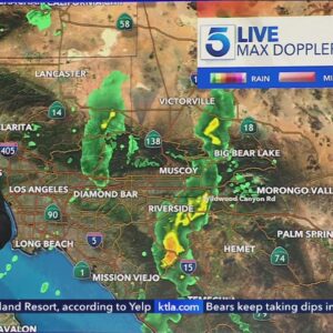 Rain, cooler temperatures arrive in Southern California
