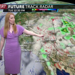 Slightly cooler temperatures and muggier conditions Tuesday