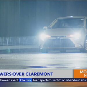 Summer showers fall overnight in Claremont