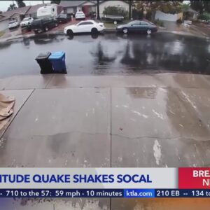 Video shows ground shaking during Southern California earthquake