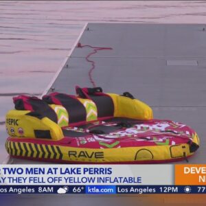 2 men missing in Lake Perris after tubing accident