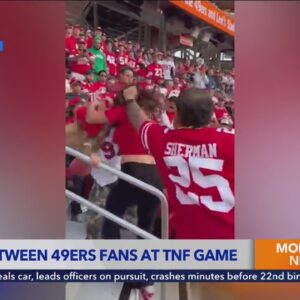 49ers fans attack each other in massive brawl at Levi's Stadium