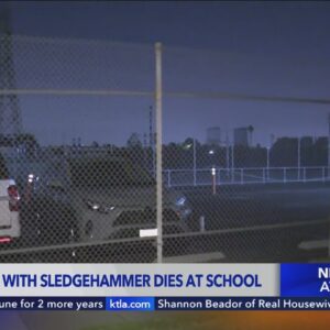 Man armed with sledgehammer dies during confrontation at Long Beach school