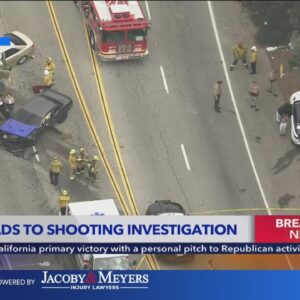 Authorities investigate multi-car crash and shooting in Ladera Heights
