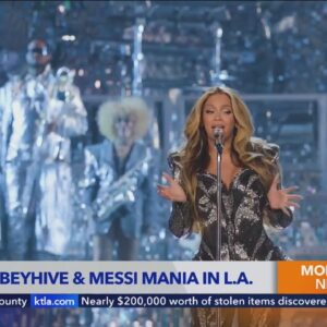 Beyonce and Lionel Messi take over Los Angeles