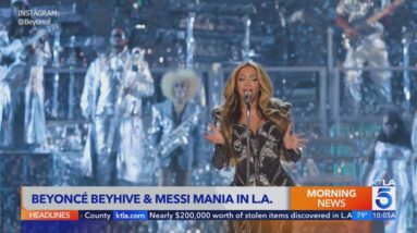 Beyonce and Lionel Messi take over Los Angeles