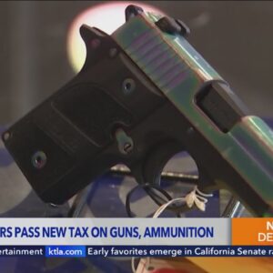 California approves new taxes on guns, ammo