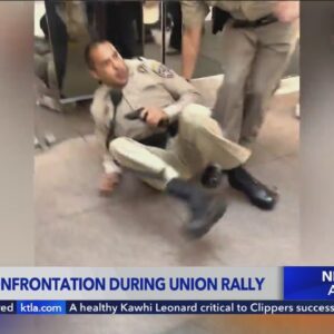 California Highway Patrol officer hurt during scuffle with protester