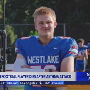 Family, friends remember high school football player who died after asthma attack