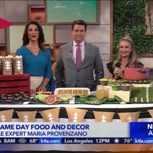 Football game day food and decor with Maria Provenzano