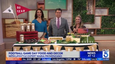 Football game day food and decor with Maria Provenzano