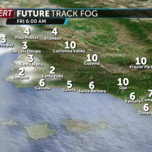 Friday will be mild with a marine layer