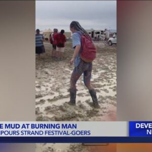 Heavy downpours strand tens of thousands at Burning Man